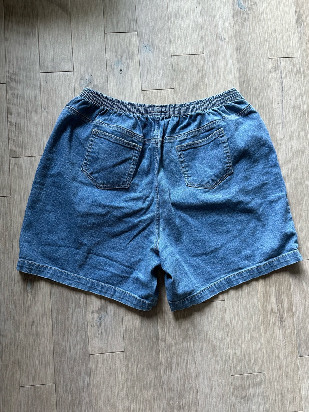 Penmans Vintage Denim Shorts Elastic-Waist Super High Rise 6 inches Size XL - Picture 3 of 6